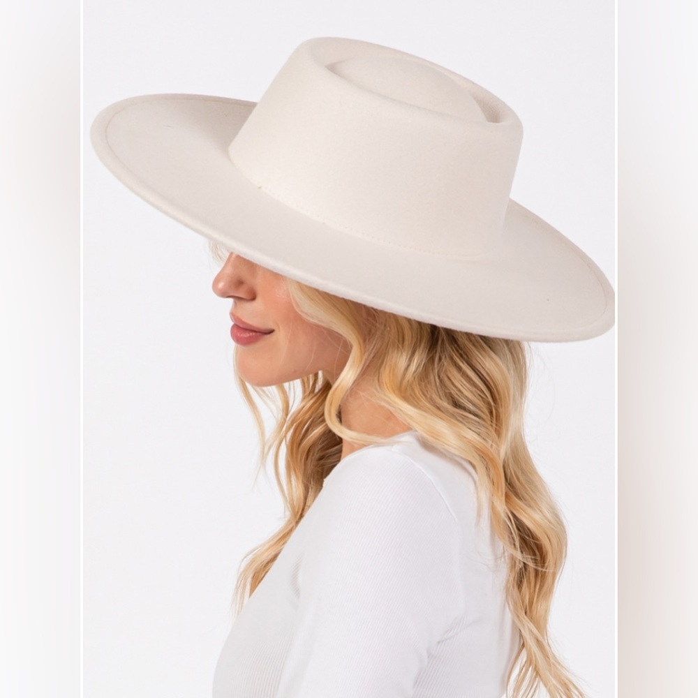 Bohemian Wide-Brim Fedora O/S (fits most) adjustable tie to customize fit